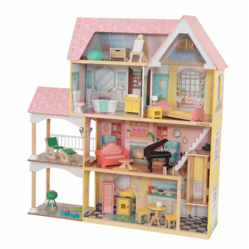 KidKraft Lola Mansion Dollhouse with EZ Kraft Assembly 49 x 13.5 x 53.5 Harris Teeter