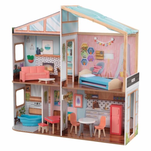 KidKraft Designed by Me™: Magnetic Makeover Dollhouse Perspective: front