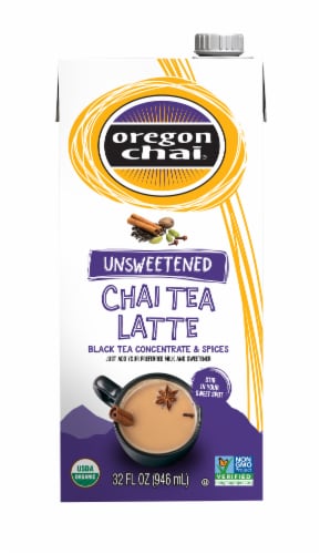 Oregon Chai Unsweetened Chai Tea Latte Concentrate Perspective: front