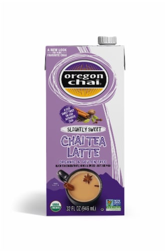 Oregon Chai Slightly Sweet Latte Perspective: front