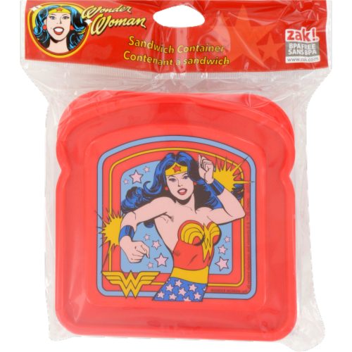 Zak! Wonder Woman Sandwich Container Perspective: front