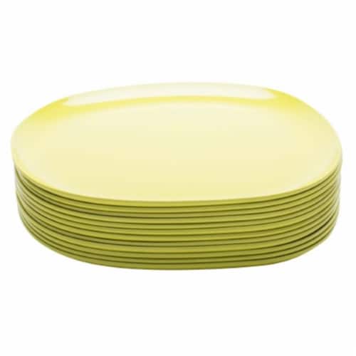 Zak Designs Kiwi Moso Bamboo Dinner Plate, 10 in. Perspective: front