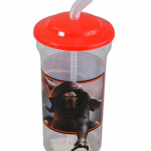 Star Wars 2326161 16 oz DDI Episode 7 Sports Tumbler with Straw, Red & Clear - Case of 396 Perspective: front