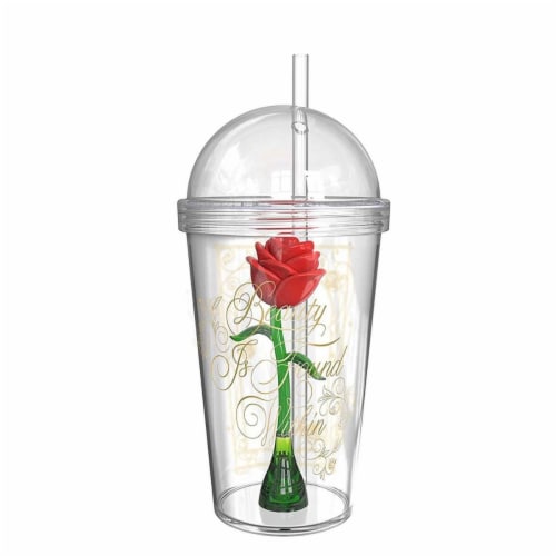 Beauty & The Beast 44369 Beauty & The Beast Beauty & The Beast Magic Rose Travel Cups Perspective: front