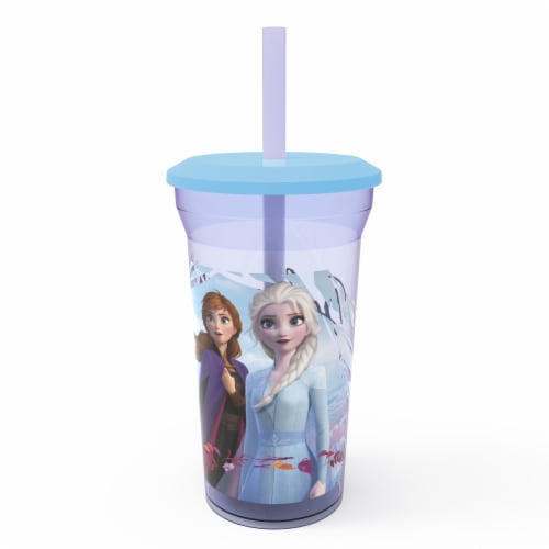 frozen 2 cup with straw