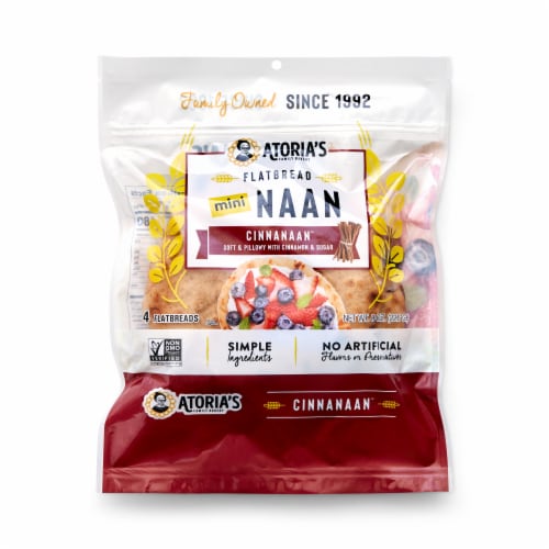 Mini Cinnanaan™ Naan 8-Packs of 4 Sheets (32 Sheets) Perspective: front