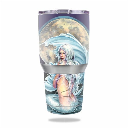 MightySkins OZTUM30-Moon Mermaid Skin for Ozark Trail 30 oz Tumbler - Moon Mermaid Perspective: front