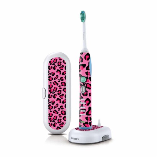 MightySkins PHSOFX7-Pink Leopard Skin for Philips Sonicare 7 Series Flexcare Plus Rechargeabl Perspective: front