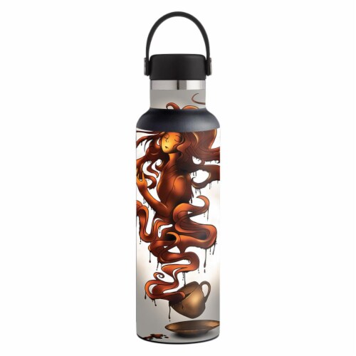 MightySkins HFST21-Coffee Dreams Skin for Hydro Flask 21 oz Standard Mouth - Coffee Dreams Perspective: front
