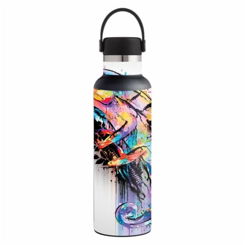 MightySkins HFST21-Rainbow Chameleon Skin for Hydro Flask 21 oz Standard Mouth - Rainbow Cham Perspective: front