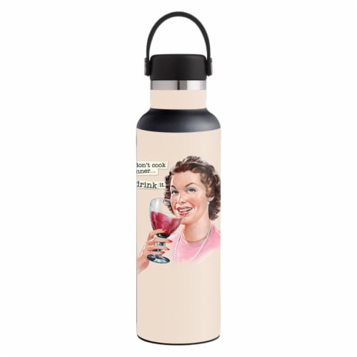 MightySkins HFST21-Wine Cook Skin for Hydro Flask 21 oz Standard Mouth - Wine Cook Perspective: front