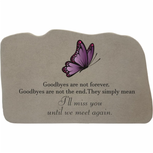 Kay Berry 62267 Goodbyes with Purple Butterfly Stone Perspective: front