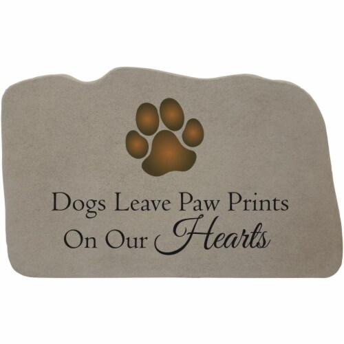 Kay Berry 62371 Dogs Leave with Paw Print Stone Perspective: front