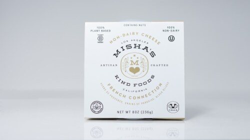 Misha's Dairy Free French Connection Cheese Perspective: front