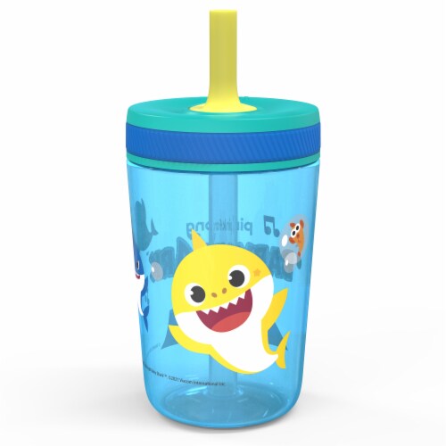 Zak! Designs Baby Shark Leak-Proof Tumbler with Flexible Straw, 15 oz -  Kroger