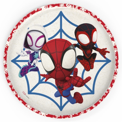 Zak! Designs SpiderMan Spidey & His Amazing Friends Bamboo Plate Perspective: front
