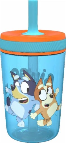 Zak! Bluey Antimicrobial Single Wall Leakproof Straw Kelso Tumbler Perspective: front