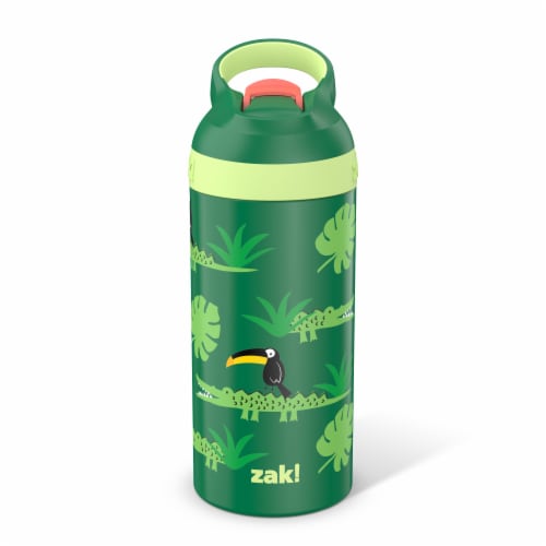 Zak! Designs Jungle Joy Double Walled Stainless Steel Water Bottle Perspective: front