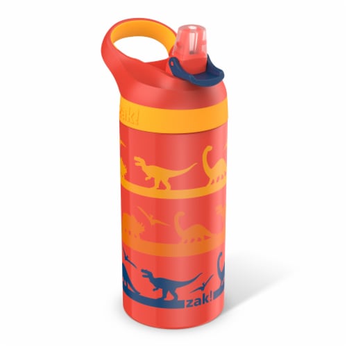 Zak! Designs Dinomite Stainless Steel Double Walled Water Bottle Perspective: front