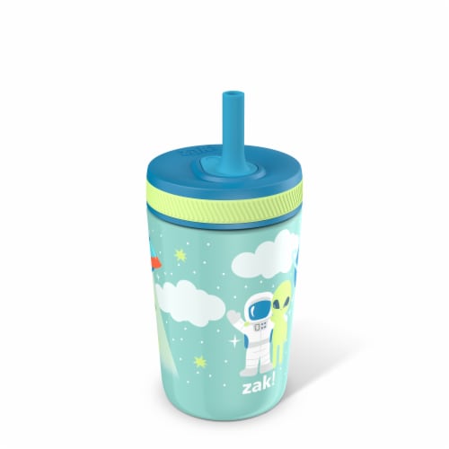 Zak! Designs Jungle Joy Antimicrobial Stainless Steel Double Wall Leakproof  Straw + Tumbler, 1 ct - Baker's