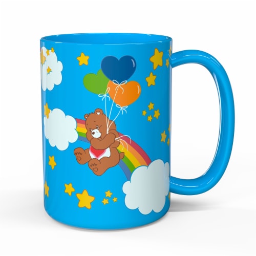 Care Bears Cadet Blue Large Ceramic Mug Perspective: front