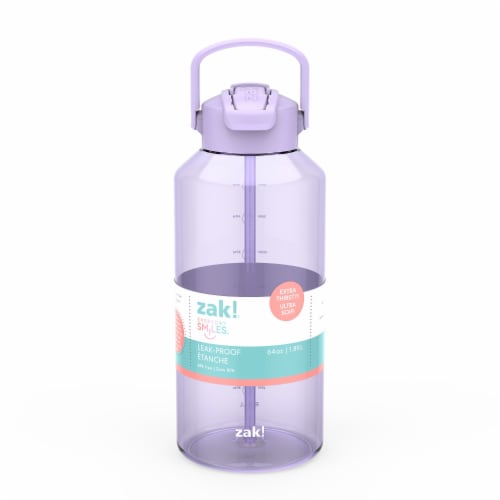 Zak!® Lavender Liberty Manual Straw Bottle Perspective: front