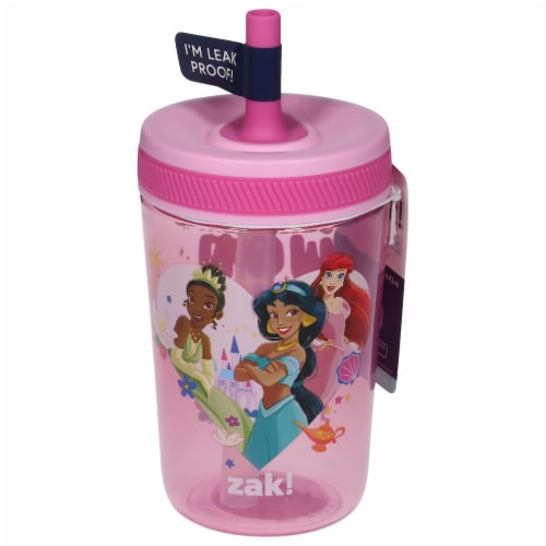 Zak!® Designs Princess Antimicrobial Single Wall Leakproof Straw Kelso Tumbler Perspective: front