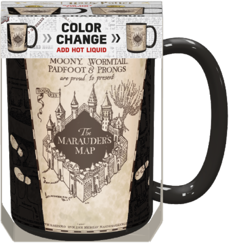 Zak Design Harry Potter Deathly Hallows 2 Color Change Lg Ceramic Mug In Window Box Perspective: front