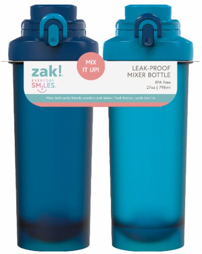 Zak! Astoria Mixer Bottles with Collar - Indigo/Skyfall Perspective: front