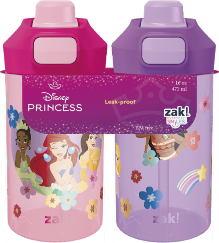 Zak!® Disney Princess Water Bottle Set Perspective: front