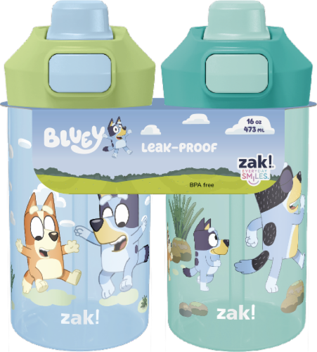 Zak!® Bluey Water Bottle Set Perspective: front