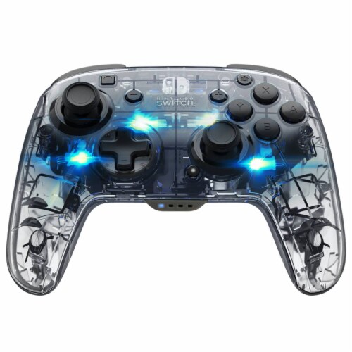 PDP Nintendo Switch Afterglow Deluxe Wireless Controller Clear