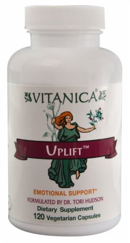 Vitanica Uplift Emotional Support Supplement Vegetarian Capsules Perspective: front