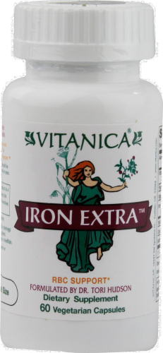 Vitanica Iron Extra RBC Support Capsules Perspective: front