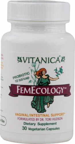 Vitanica FemEcology Dietary Supplement Vegetarian Capsules Perspective: front