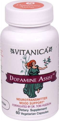 Vitanica Dopamine Assist Vegetarian Capsules Perspective: front