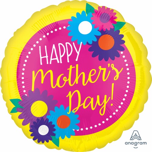 Anagram Happy Mother's Day! Small Balloon Perspective: front