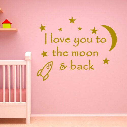 VWAQ I Love You To The Moon and Back Wall Decal, 1 Fry’s Food Stores