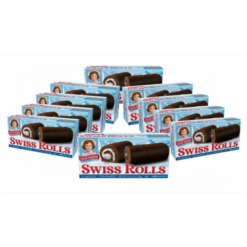 Little Debbie Swiss Rolls, 10 Boxes, 60 Chocolate Cake Rolls Layered With Crème Perspective: front