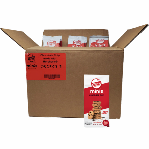 Classic Cookie Crispy Chocolate Chip Minis made with Hershey's® Chocolate Chips, 16 Bags Perspective: front