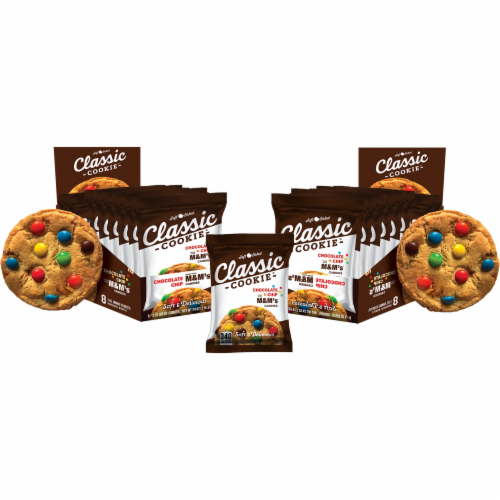 Classic Cookie Soft Baked Chocolate Chip Cookies made with M&M's® Candies, 2 Boxes Perspective: front
