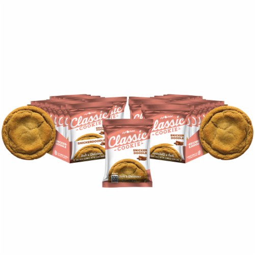 Classic Cookie Soft Baked Snickerdoodle Cookies, 4 Boxes, 32 Individually Wrapped Cookies Perspective: front