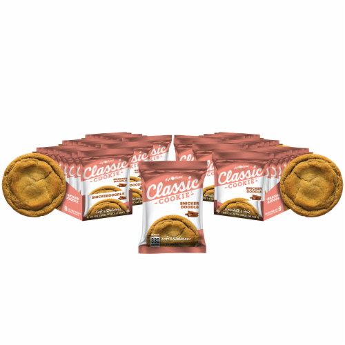 Classic Cookie Soft Baked Snickerdoodle Cookies, 6 Boxes, 48 Individually Wrapped Cookies Perspective: front