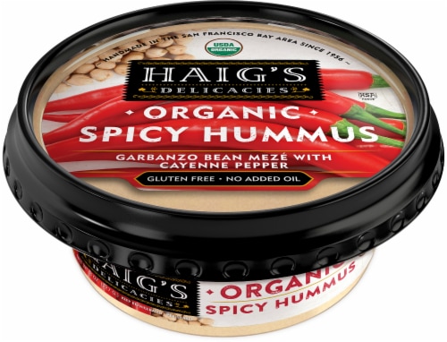 Haig's Delicacies Organic Spicy Hummus Perspective: front