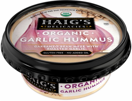 Haig's Organic Garlic Hummus Perspective: front