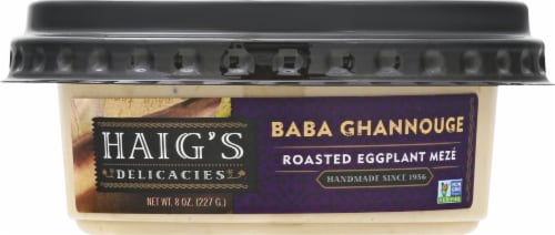 Haig's Delicacies Baba Ghannnouge Roasted Eggplant Meze Dip Perspective: front