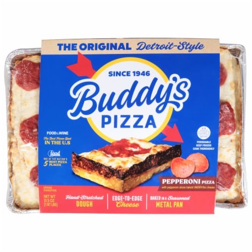 Buddy's Original Detriot Style Pepperoni Pizza Perspective: front