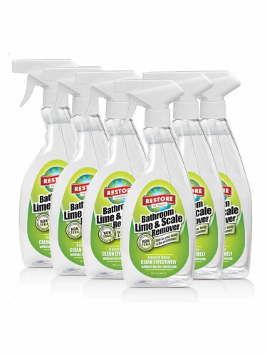 Restore Natural Bathroom Lime and Scale Remover Cleaner for Bathtub, Toilet, 22 fl oz - 6 Pk Perspective: front