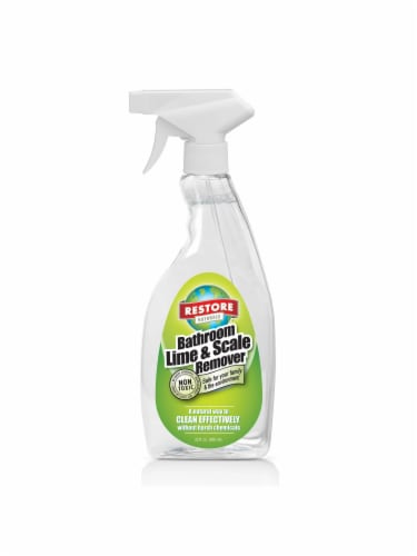 Restore Naturals Bathroom Lime Scale Remover, Cleaner for Bathtub, Shower, Toilet, 22 fl oz Perspective: front