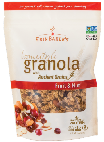 Erin Baker's® Fruit & Nut Homestyle Granola Perspective: front